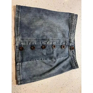 Wish list, denim skirt size medium button front detail